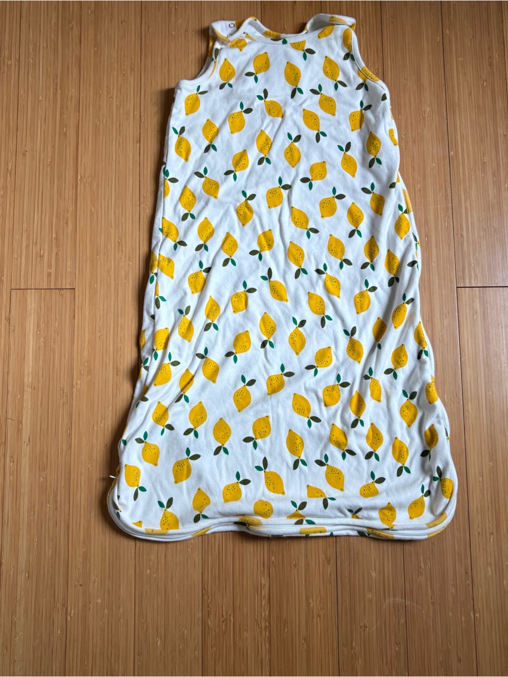 Hanna Andersson White Sleep Sack with Yellow Lemon Print size Large